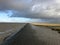 North Sea Shore in East Frisia Ostfriesland with Dramatic Clouds and Light