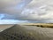 North Sea Shore in East Frisia Ostfriesland with Dramatic Clouds and Light