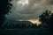 North Shore of Kauai - Panoramic view of Hanalei Bay Overlook at the north shore on sunset