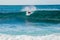 North Shore Oahu Hawaii 10 20 2015 Surfer rides on a Wave on the North Shore of Oahu Hawaii