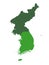 North and South Korea - Asian countries in Korean peninsula