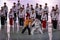 North-South taekwondo team performs before the opening ceremony during the Pyeongchang 2018 Olympic Winter Games