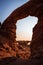 North and South Window Through Turret Arch