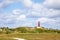 The north tower, lighthouse on the Nord Sea side at the wadden island Schiermonnikoog in the Netherlands