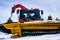 North Vancouver, Canada - May 21, 2017 Snowcat, machine for snow removal, Grouse mountain.