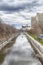 A north view along the Rideau Canal leading to the Chateau Laurier Hotel in the background