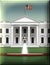 North View of the White House Stylized and Cropped â€“ 3D Illustration
