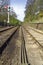 North york moors train track, yorkshire, england
