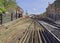 North york moors train track, yorkshire, england