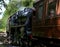 North Yorkshire moors Railway, Goathland, Yorkshire, Uk, October 2023. Steam locomotives at the gala celebration weekend.