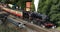 North Yorkshire moors Railway, Goathland, Yorkshire, Uk, October 2023. Steam locomotives at the gala celebration weekend.