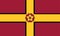 Northamptonshire flag .Northamptonshire County, England.