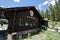 The Northeast Entrance Station to Yellowstone National Park in the summer, where park tourists