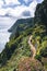 Northeast of the island of Sao Miguel in the Azores. Viewpoint of Ponta do Sossego. Amazingly point of interest in a