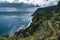 Northeast of the island of Sao Miguel in the Azores. Viewpoint of Ponta do Sossego. Amazingly point of interest in a