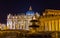 Northern fountain on St. Peter\'s Square in Vatican