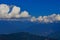 Northern Himalayan Mountain with beautiful clouds from Dochula Pass, Bhutan