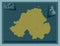 Northern Ireland, United Kingdom. Solid. Major cities