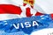 Northern Ireland Visa. Travel to Northern Ireland focusing on word VISA, 3D rendering. Northern Ireland immigrate concept with