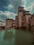 Northern Italy,Ferrara, a moated medieval castle The Castello Estense