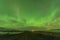 Northern light aurora borealis in clear sky night in iceland.natural landscape of light phenomenon in iceland