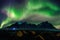 Northern Light, Aurora borealis at Vestrahorn mountains in Stokksnes, Iceland