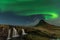 The Northern Light at the mountain Kirkjufell Iceland.