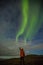 Northern lights in Autumn in Nordkapp, Northern Norway