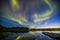 Northern lights in Kiruna, Lapland, Northern Sweden