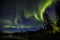 Northern lights in Kiruna, Lapland, Northern Sweden