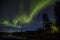 Northern lights in Kiruna, Lapland, Northern Sweden