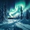 Northern lights in Lapland Arctic sky dazzles with celestial wonders