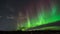 Northern lights and meteorite over canada