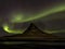 Northern Lights over Mt. Kirkjufell, Iceland