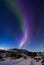 Northern Lights panoramic Arctic scene