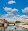 Northern Mill bridge in Wroclaw city, Poland