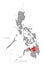 Northern Mindanao red highlighted in map of Philippines