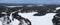 Northern Minnesota Snow Covered Lakes and Cabins