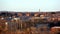 Northern part of the town, view at sunset, from the High Bridge Walkway toward Marist College campus, Poughkeepsie, NY