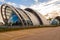 The northern perspective of the National Academy of Performing Arts Building Port-of-Spain, Trinidad and Tobago