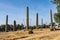 The Northern Stelae Park of Aksum, famous obelisks in Axum, Ethiopia