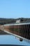 Northern super sprinter train on Arnside viaduct