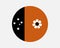 Northern Territory Round Flag. NT, Australia Circle Flag