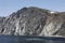 Northern white Beluga whales migrate along rocky coasts