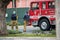 Northridge, California / USA - LAFD firefighters and paramedics respond to a medical call at Northridge train