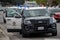 Northridge, California / USA - LAPD Ford Police Interceptor SUVs at an assault investigation in Northridge,