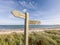 Northumberland Coast Path Signpost