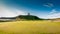 Northumberland Golf course with the spectacular ruins of Dunstanburgh Castle in the background