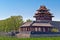 The northwest corner tower of Forbidden City wall.