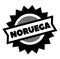 Norway black stamp